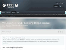 Tablet Screenshot of findplumbing.com